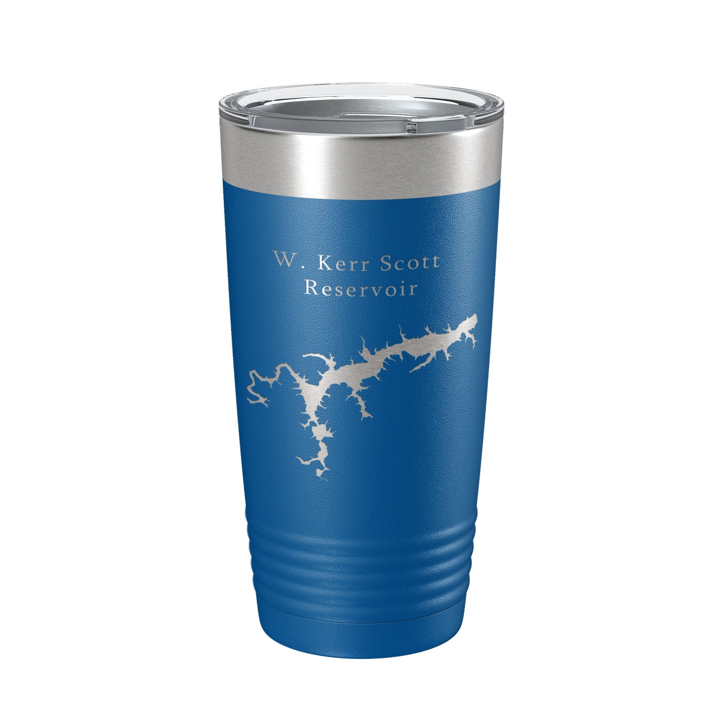 W. Kerr Scott Reservoir Tumbler Lake Map Travel Mug Insulated Laser Engraved Coffee Cup North Carolina 20 oz-6