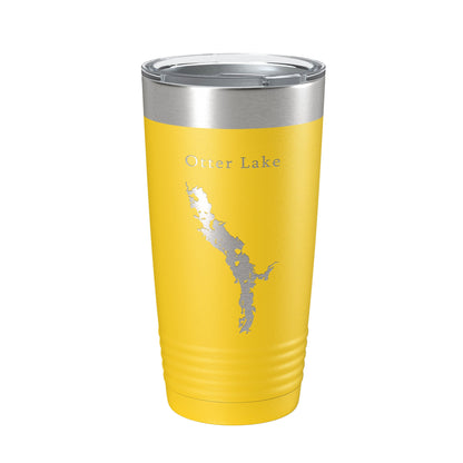 Otter Lake Map Tumbler Travel Mug Insulated Laser Engraved Coffee Cup Colburn Wisconsin 20 oz-19