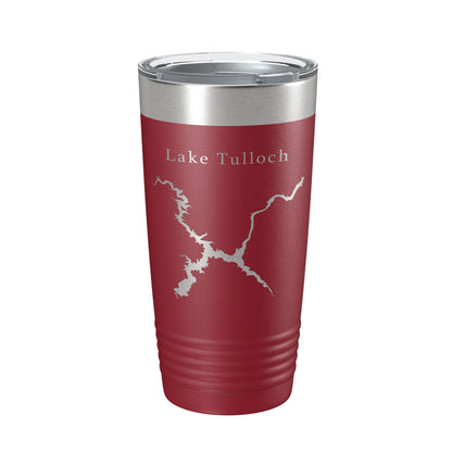 Lake Tulloch Map Tumbler Travel Mug Insulated Laser Engraved Coffee Cup California 20 oz-18