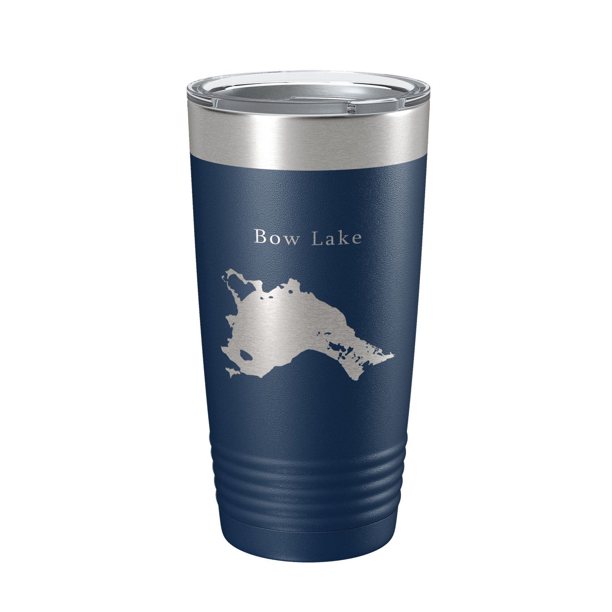 Bow Lake Map Tumbler Travel Mug Insulated Laser Engraved Coffee Cup New Hampshire 20 oz-2