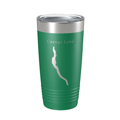 Cayuga Lake Map Tumbler Travel Mug Insulated Laser Engraved Coffee Cup New York 20 oz-9
