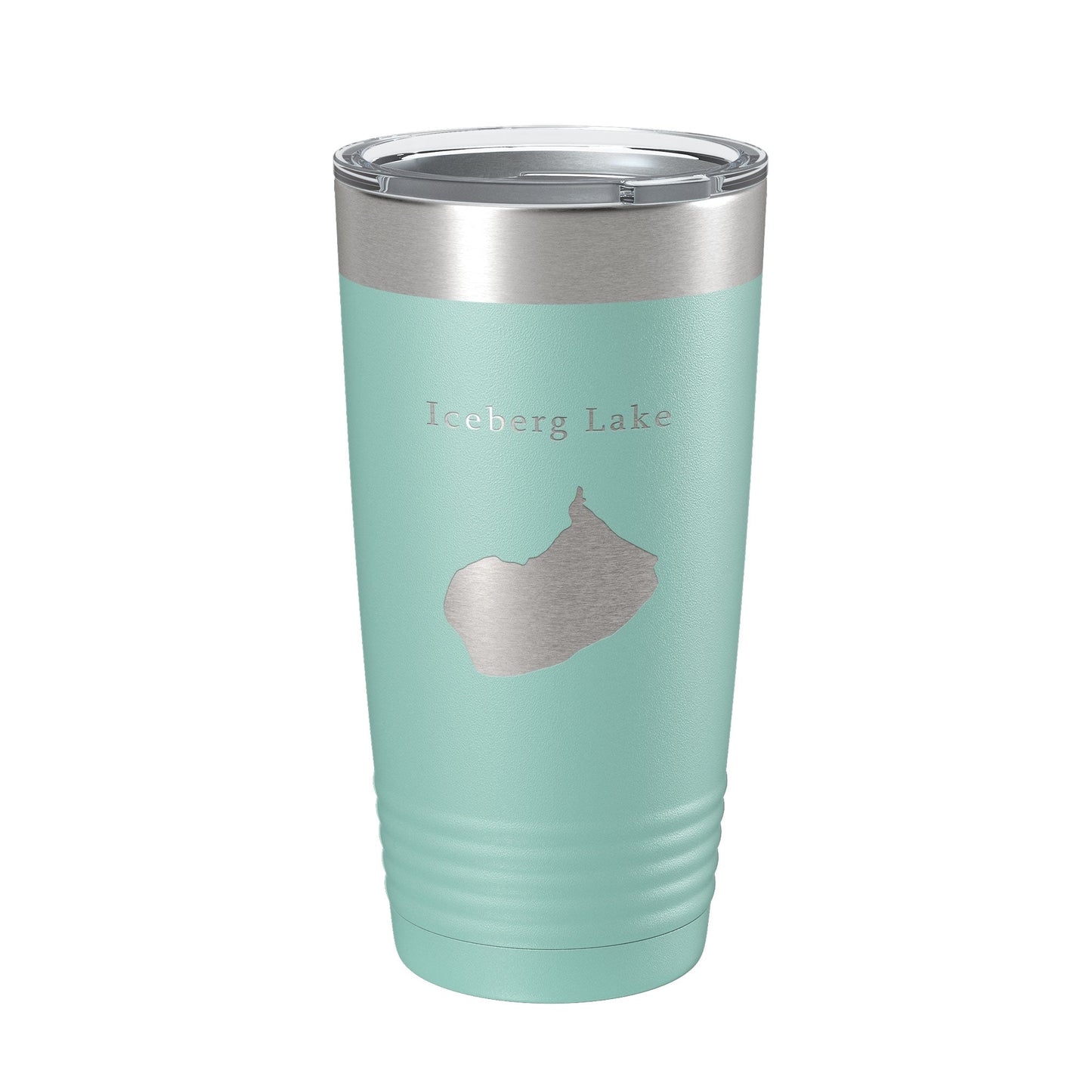 Iceberg Lake Map Tumbler Travel Mug Insulated Laser Engraved Coffee Cup Montana 20 oz-12