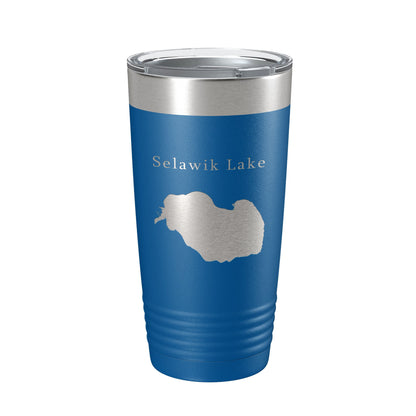 Selawik Lake Map Tumbler Travel Mug Insulated Laser Engraved Coffee Cup Alaska 20 oz-6
