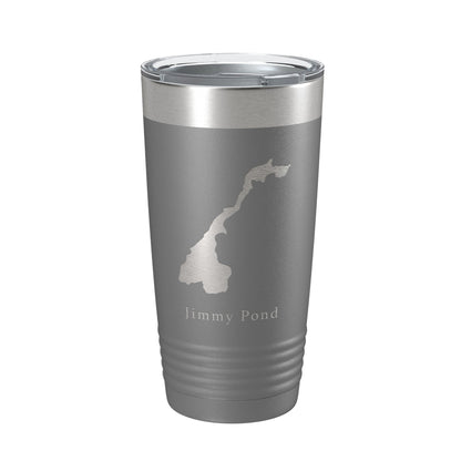 Jimmy Pond Tumbler Lake Map Travel Mug Insulated Laser Engraved Coffee Cup Maine 20 oz-16