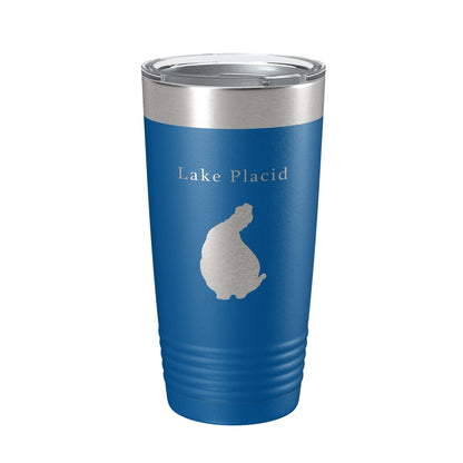 Lake Placid Map Tumbler Travel Mug Insulated Laser Engraved Coffee Cup Florida 20 oz-6