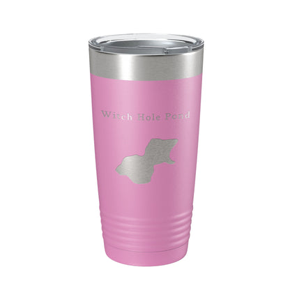 Witch Hole Pond Tumbler Lake Map Travel Mug Insulated Laser Engraved Coffee Cup Acadia Maine 20 oz-14