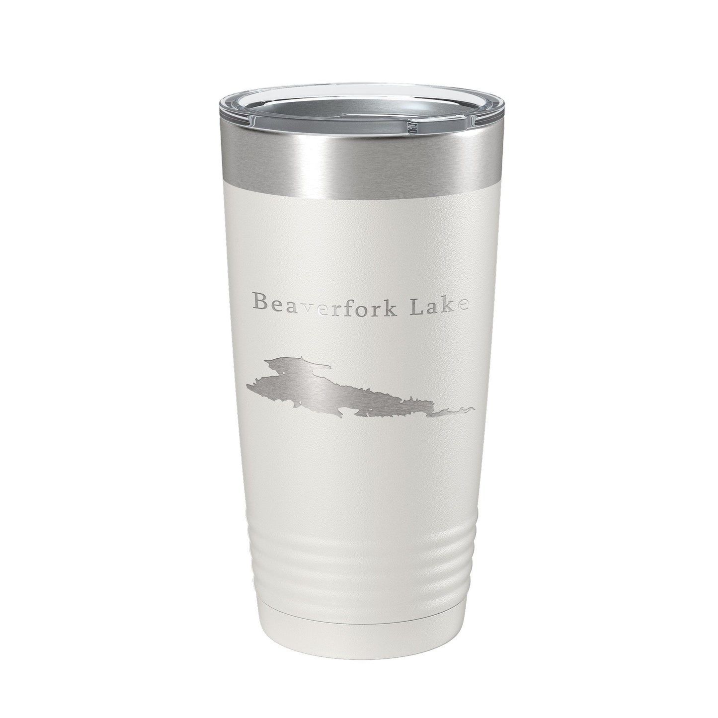 Beaverfork Lake Map Tumbler Travel Mug Insulated Laser Engraved Coffee Cup Arkansas 20 oz-1