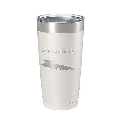 Beaverfork Lake Map Tumbler Travel Mug Insulated Laser Engraved Coffee Cup Arkansas 20 oz-7