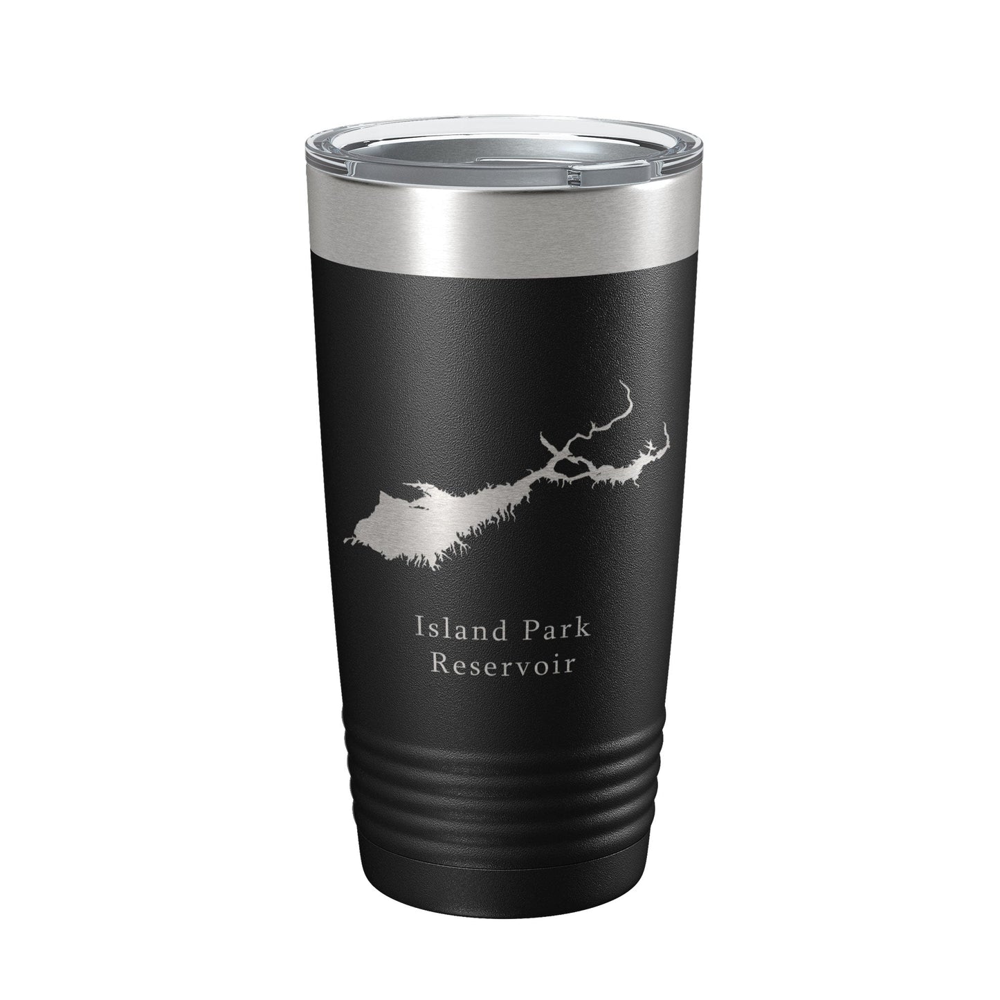 Island Park Reservoir Tumbler Lake Map Travel Mug Insulated Laser Engraved Coffee Cup Idaho 20 oz-5