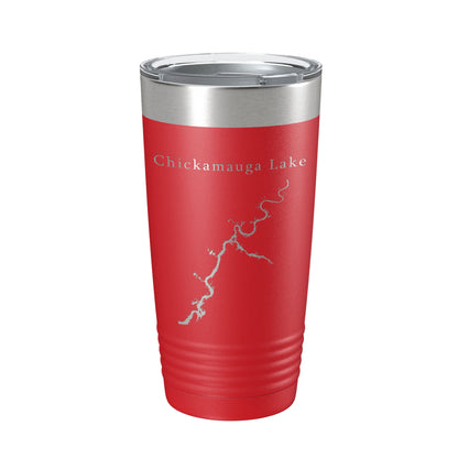 Chickamauga Lake Map Tumbler Travel Mug Insulated Laser Engraved Coffee Cup Tennessee 20 oz-10