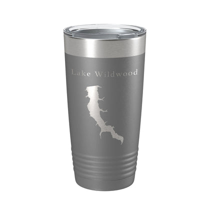 Lake Wildwood Map Tumbler Travel Mug Insulated Laser Engraved Coffee Cup Illinois 20 oz-16