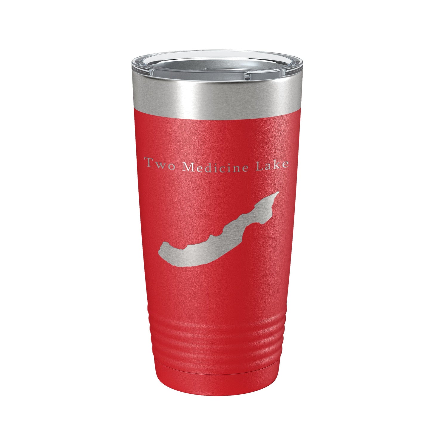Two Medicine Lake Map Tumbler Travel Mug Insulated Laser Engraved Coffee Cup Montana 20 oz-10