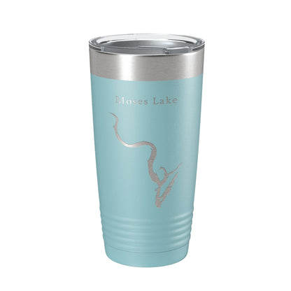 Moses Lake Map Tumbler Travel Mug Insulated Laser Engraved Coffee Cup Washington 20 oz-13