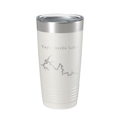 Taylorsville Lake Map Tumbler Travel Mug Insulated Laser Engraved Coffee Cup Kentucky 20 oz-7