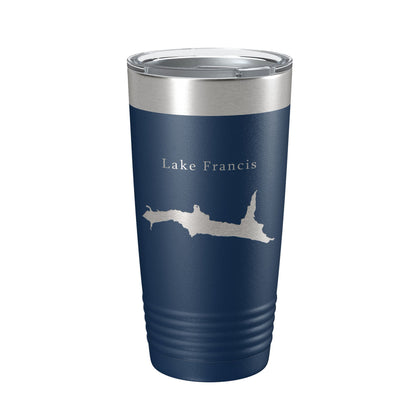 Lake Francis Map Tumbler Travel Mug Insulated Laser Engraved Coffee Cup New Hampshire 20 oz-8