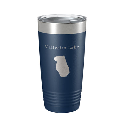 Vallecito Lake Map Tumbler Travel Mug Insulated Laser Engraved Coffee Cup Colorado 20 oz-8