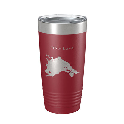 Bow Lake Map Tumbler Travel Mug Insulated Laser Engraved Coffee Cup New Hampshire 20 oz-18