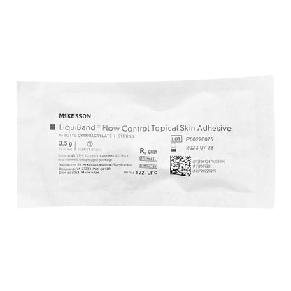 Skin Adhesive McKesson LiquiBand® Flow Control 0.5 mL Liquid Precision Applicator Tip n-Butyl Cyanoacrylate