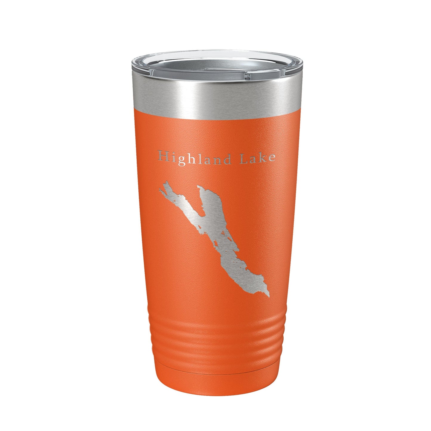 Highland Lake Bridgton Map Tumbler Travel Mug Insulated Laser Engraved Coffee Cup Maine 20 oz-17