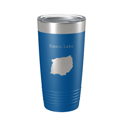 Ennis Lake Map Tumbler Travel Mug Insulated Laser Engraved Coffee Cup Montana 20 oz-6
