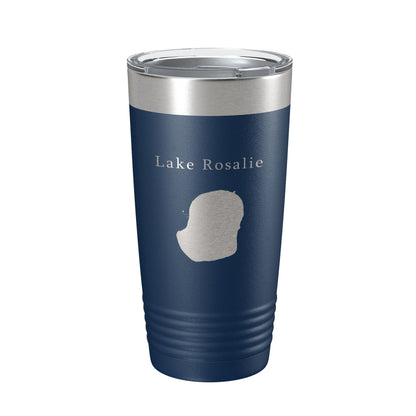 Lake Rosalie Map Tumbler Travel Mug Insulated Laser Engraved Coffee Cup Florida 20 oz-8
