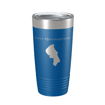 Lake Quannapowitt Map Tumbler Travel Mug Insulated Laser Engraved Coffee Cup Massachusetts 20 oz-6