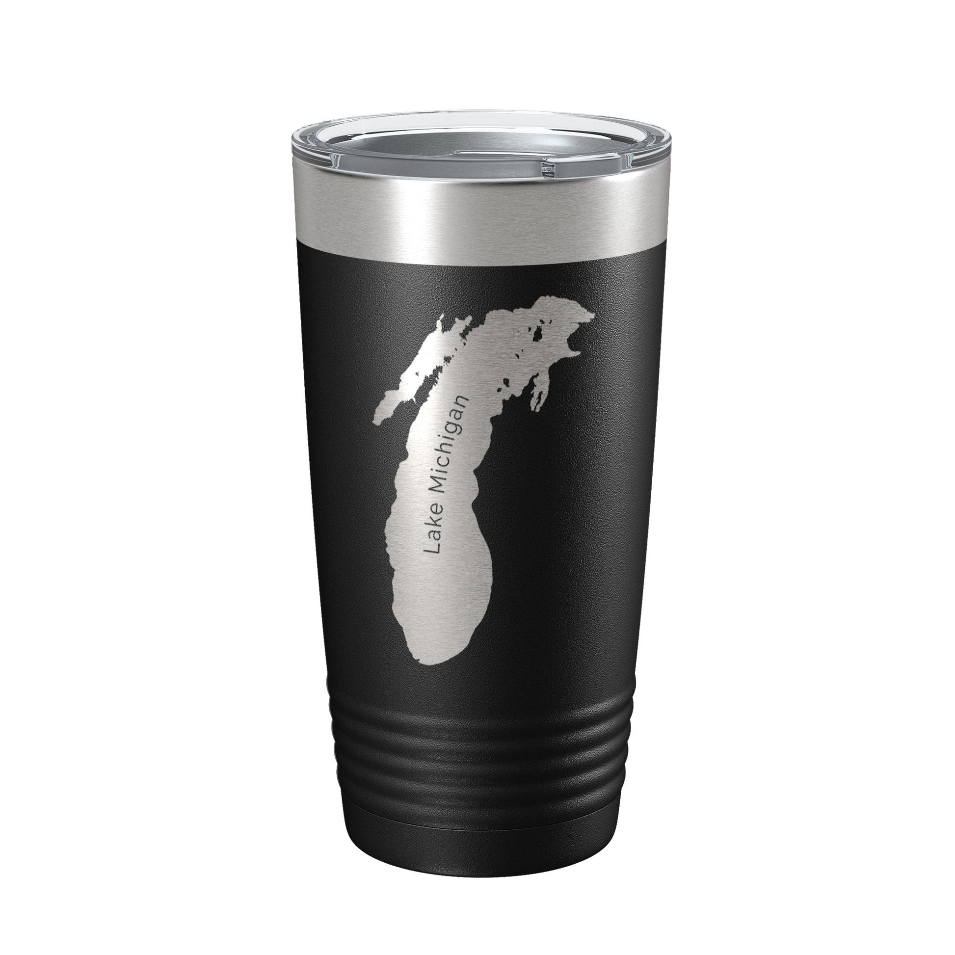 Lake Michigan Map Tumbler Travel Mug Insulated Laser Engraved Coffee Cup Illinois Wisconsin Indiana Michigan 20 oz-0