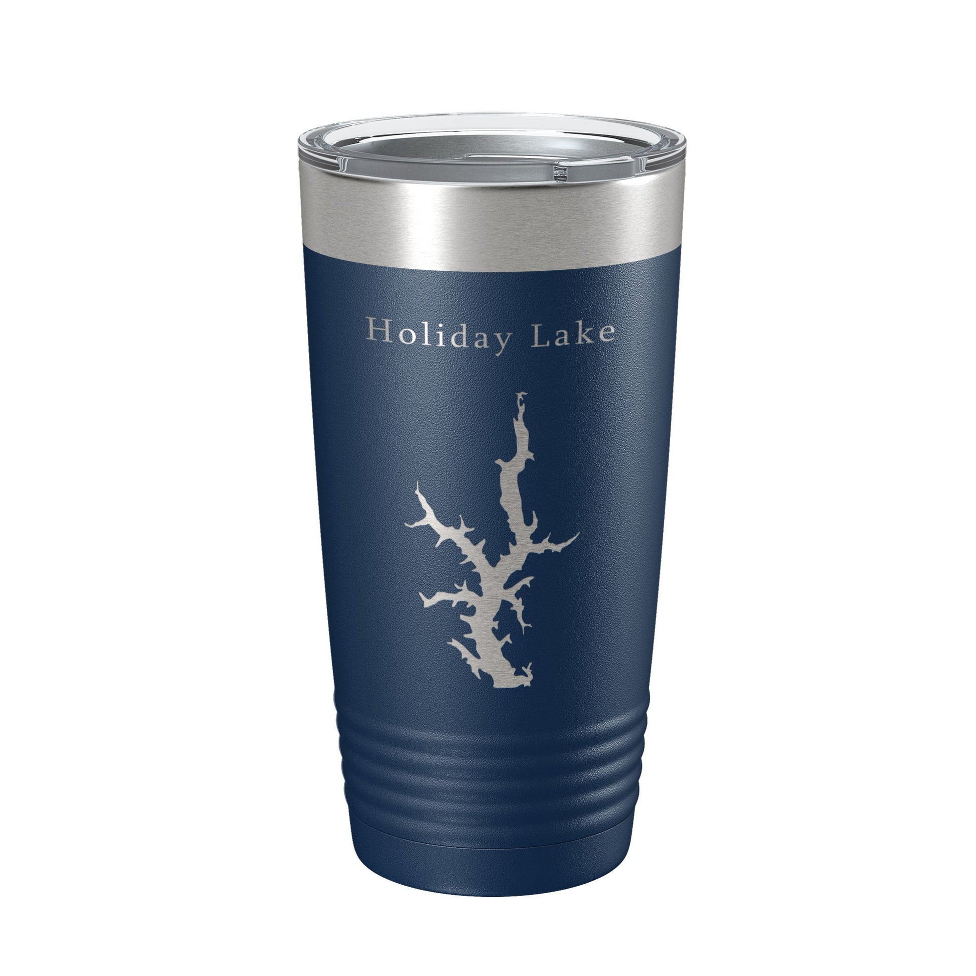 Holiday Lake Map Tumbler Travel Mug Insulated Laser Engraved Coffee Cup Illinois 20 oz-2