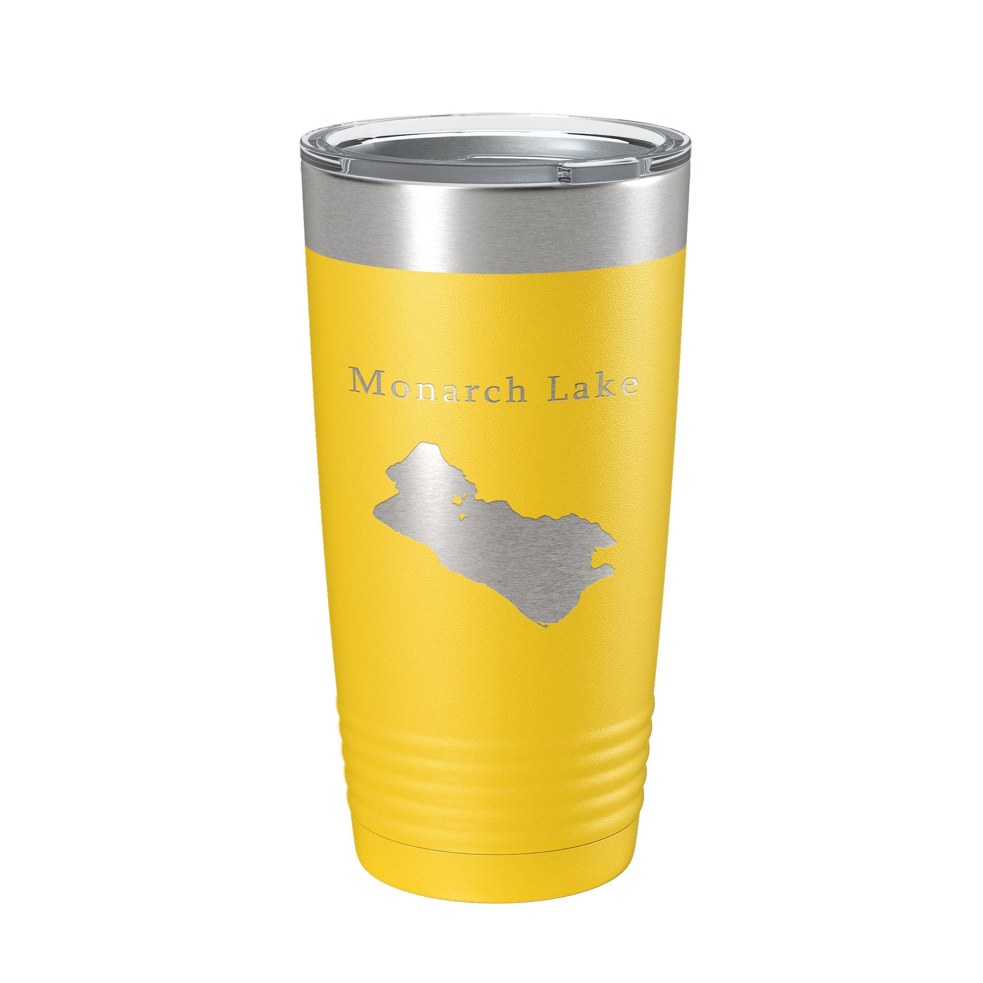 Monarch Lake Map Tumbler Travel Mug Insulated Laser Engraved Coffee Cup Colorado 20 oz-4
