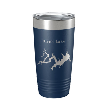 Birch Lake Map Tumbler Travel Mug Insulated Laser Engraved Coffee Cup Oklahoma 20 oz-8