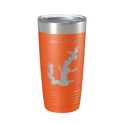 Lavon Lake Map Tumbler Travel Mug Insulated Laser Engraved Coffee Cup Texas 20 oz-17