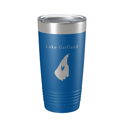 Lake Gaillard Map Tumbler Travel Mug Insulated Laser Engraved Coffee Cup Connecticut 20 oz-6