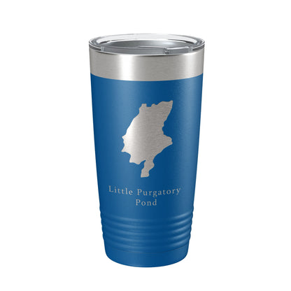 Little Purgatory Pond Tumbler Lake Map Travel Mug Insulated Laser Engraved Coffee Cup Maine 20 oz-6