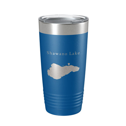 Shawano Lake Map Tumbler Travel Mug Insulated Laser Engraved Coffee Cup Wisconsin 20 oz-6