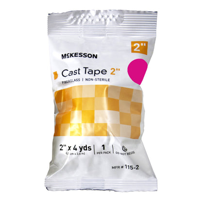 Cast Tape McKesson 2 Inch X 12 Foot Fiberglass Pink