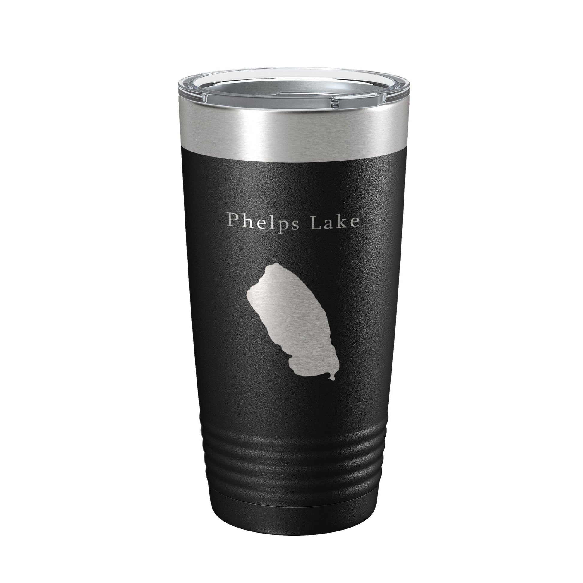 Phelps Lake Map Tumbler Travel Mug Insulated Laser Engraved Coffee Cup Wyoming 20 oz-0