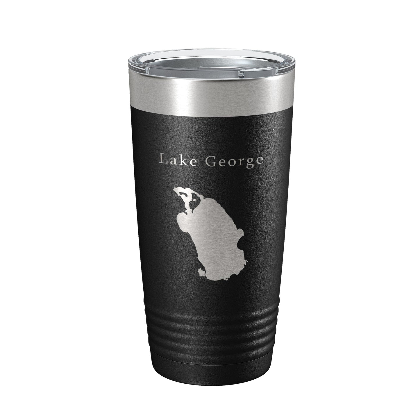 Lake George Map Tumbler Travel Mug Insulated Laser Engraved Coffee Cup Florida 20 oz-0