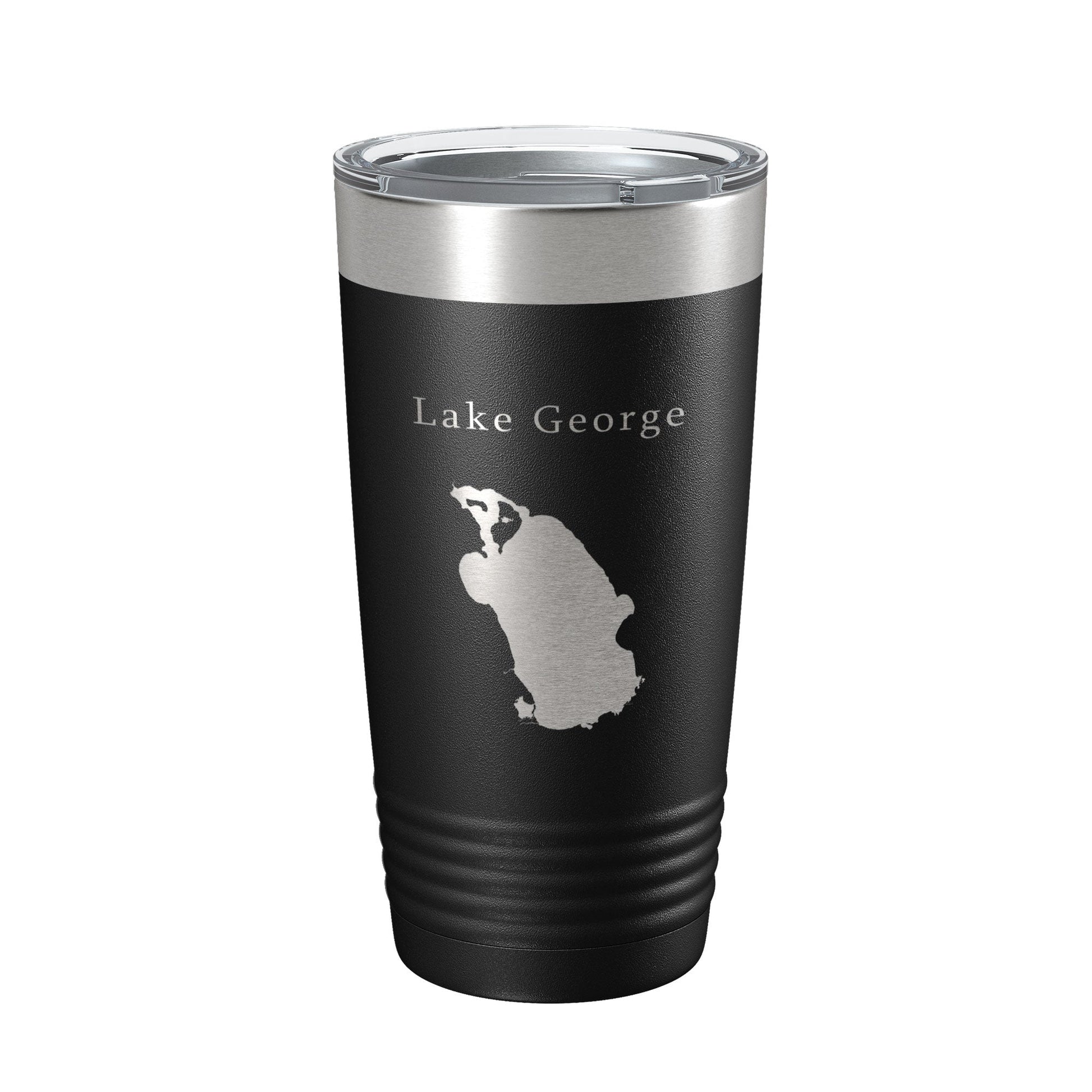 Lake George Map Tumbler Travel Mug Insulated Laser Engraved Coffee Cup Florida 20 oz-0