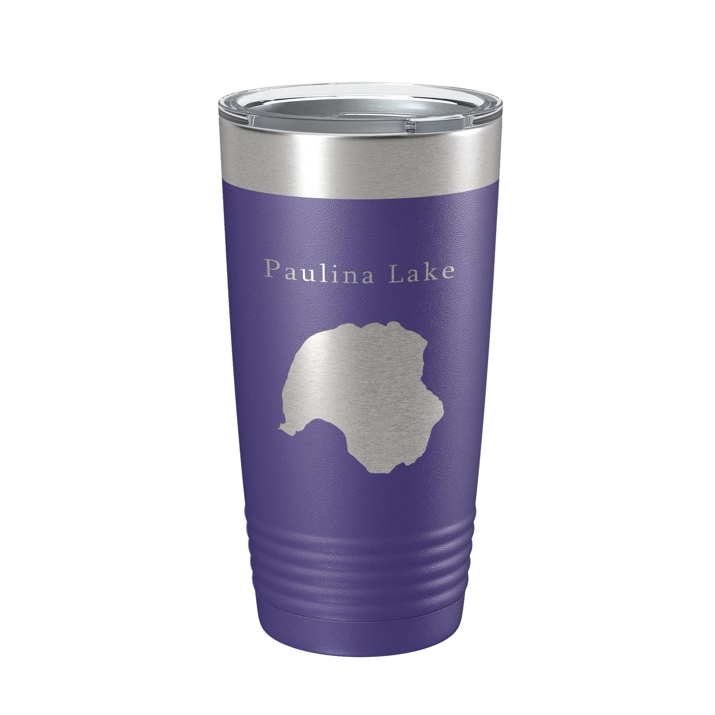 Paulina Lake Map Tumbler Travel Mug Insulated Laser Engraved Coffee Cup Oregon 20 oz-15