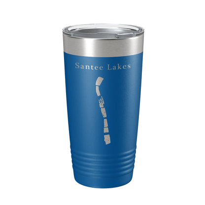 Santee Lakes Map Tumbler Travel Mug Insulated Laser Engraved Coffee Cup California 20 oz-6