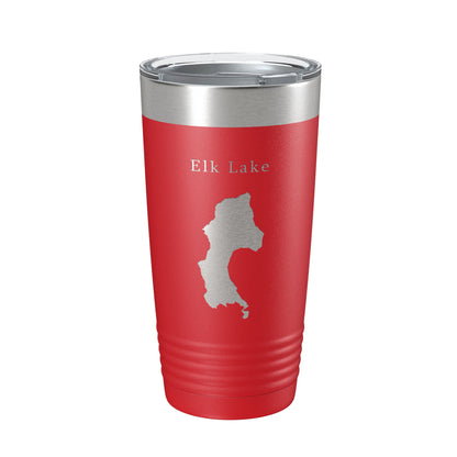 Elk Lake Map Tumbler Travel Mug Insulated Laser Engraved Coffee Cup Oregon 20 oz-10