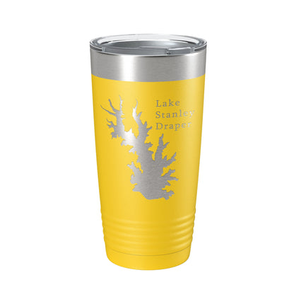 Lake Stanley Draper Map Tumbler Travel Mug Insulated Laser Engraved Coffee Cup Oklahoma 20 oz-19
