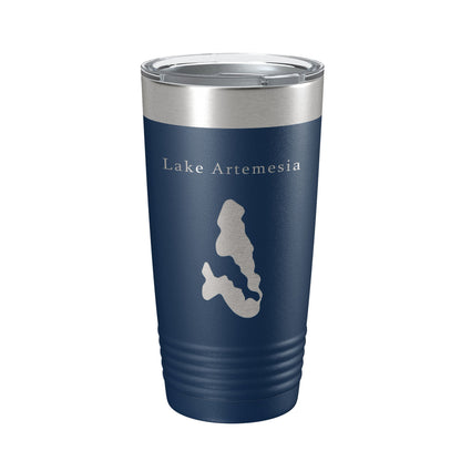 Lake Artemesia Map Tumbler Travel Mug Insulated Laser Engraved Coffee Cup Maryland 20 oz-2