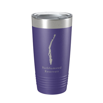 Barkhamsted Reservoir Tumbler Lake Map Travel Mug Insulated Laser Engraved Coffee Cup Connecticut 20 oz-15
