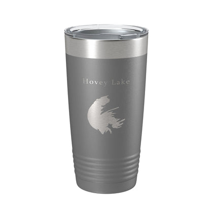 Hovey Lake Map Tumbler Travel Mug Insulated Laser Engraved Coffee Cup Ohio River Indiana 20 oz-16