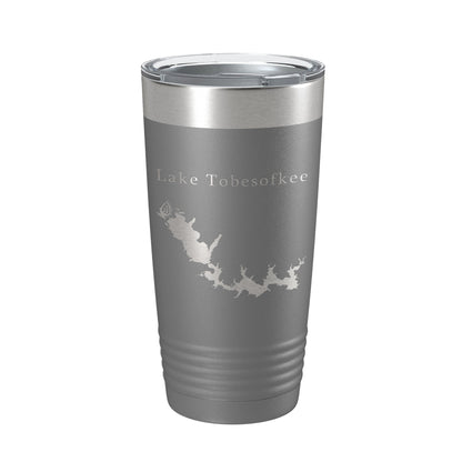 Lake Tobesofkee Map Tumbler Travel Mug Insulated Laser Engraved Coffee Cup Macon Georgia 20 oz-16