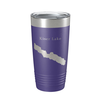 Kiser Lake Map Tumbler Travel Mug Insulated Laser Engraved Coffee Cup Ohio 20 oz-15