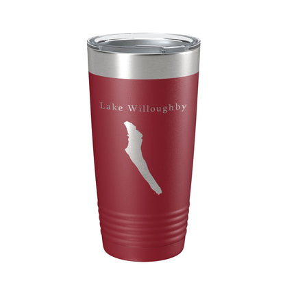 Lake Willoughby Map Tumbler Travel Mug Insulated Laser Engraved Coffee Cup Vermont 20 oz-18