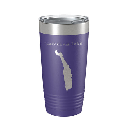 Cazenovia Lake Map Tumbler Travel Mug Insulated Laser Engraved Coffee Cup New York 20 oz-15