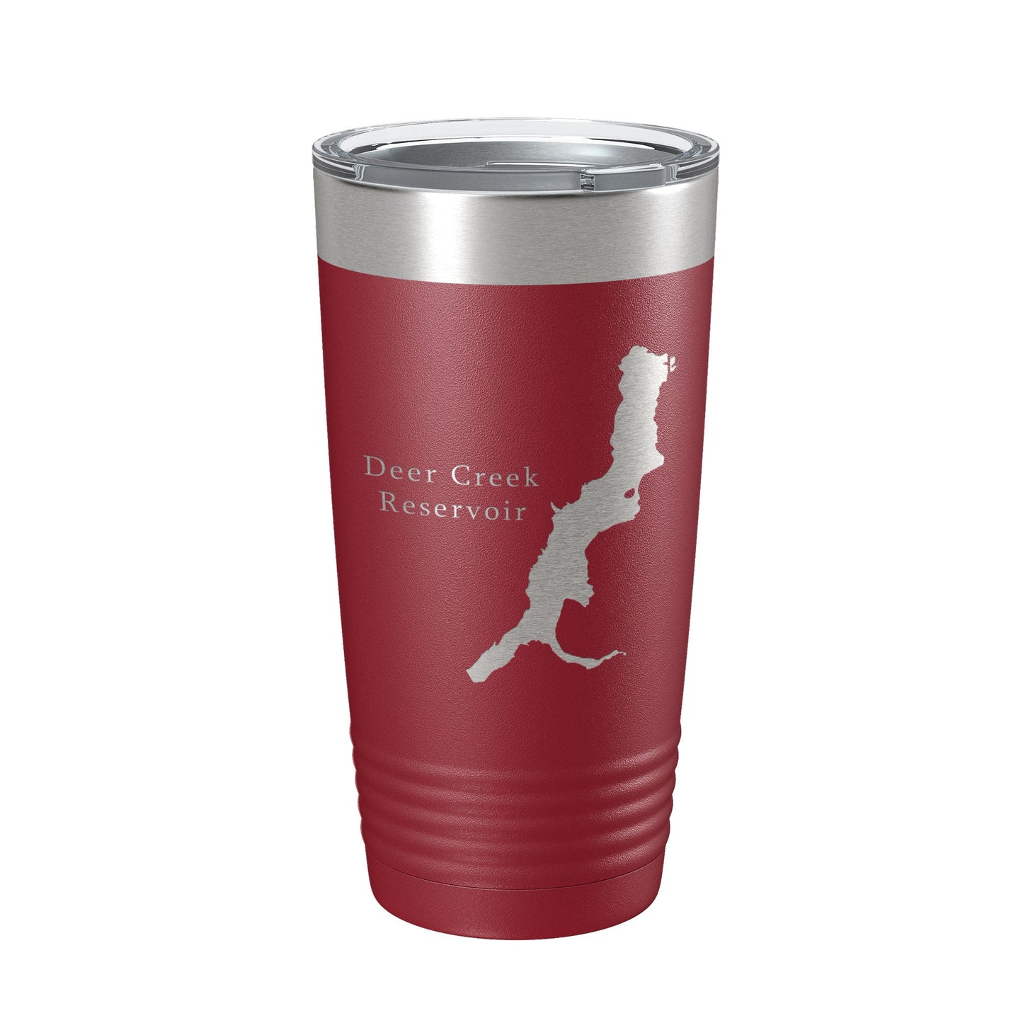 Deer Creek Reservoir Tumbler Lake Map Travel Mug Insulated Laser Engraved Coffee Cup Utah 20 oz-18